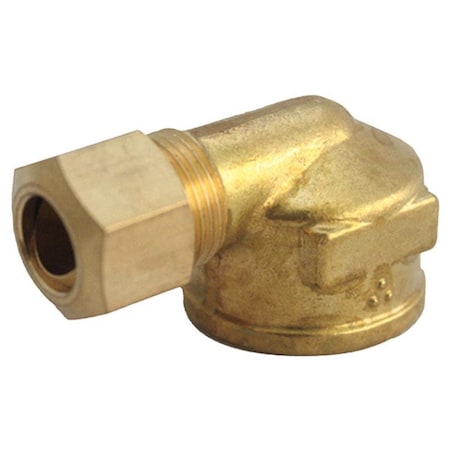 Homeplus+ ATC 1/2 in. Compression X 3/8 in. D FPT Brass 90 Degree Elbow 6JC121010711041